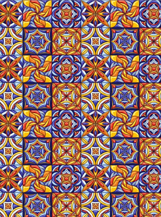 Ethnic Tiles ( Instant Transfer Sheets )