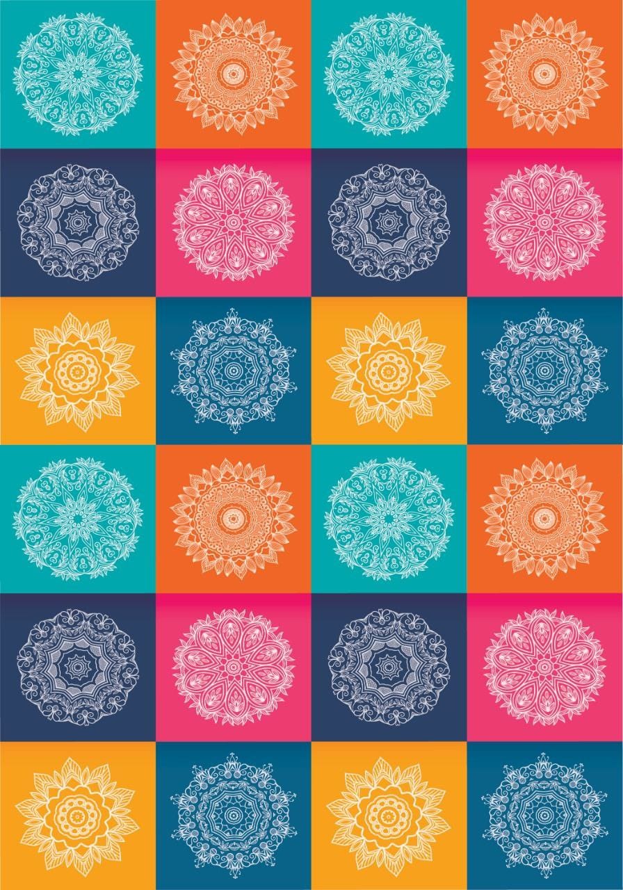 Ethnic squares ( Instant Transfer Sheets )