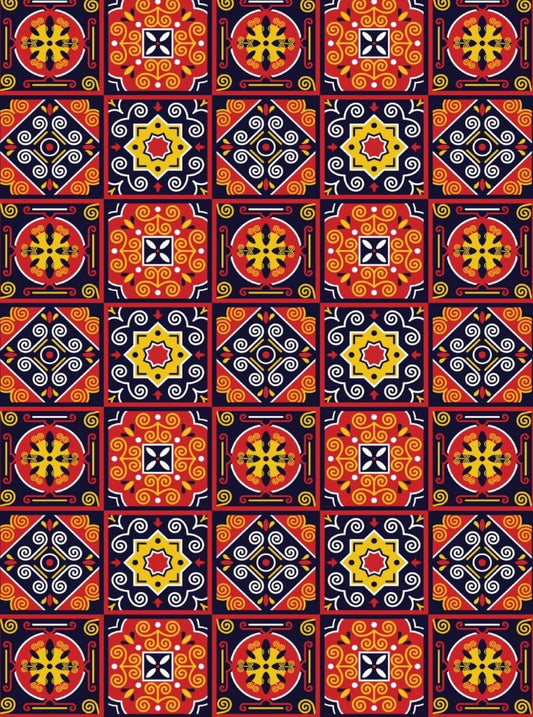 Ethnic Tiles 1 ( Instant Transfer Sheets )