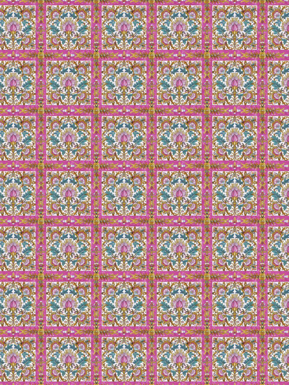 Ethnic tiles - Block Print Seamless (Instant transfer sheets)