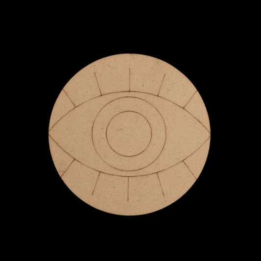 Evil Eye Coaster - 1 - MDF Premarked