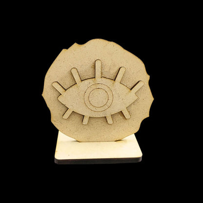 Evil Eye (Desk - Car Dashboard Stand - MDF) Diy Festive
