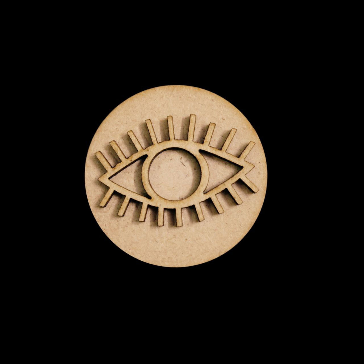 Evil Eye (MDF Round Fridge Magnet Base)