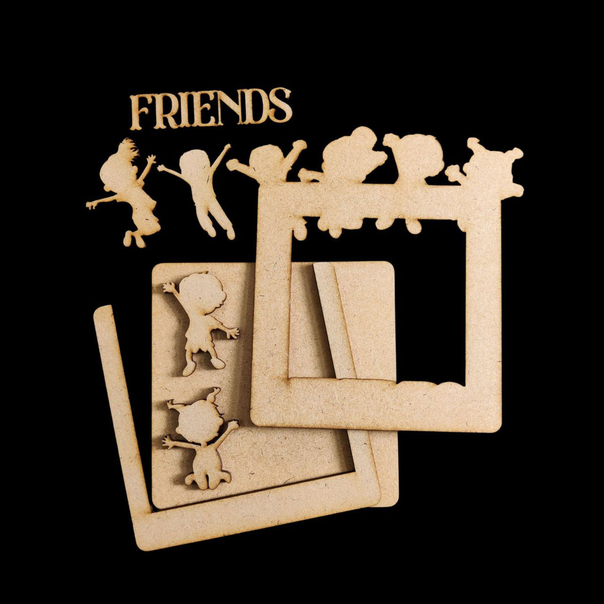 FRIENDS (MDF - Photo Frame Fridge Magnet Base)
