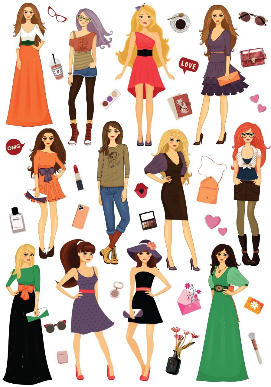 Fashionistas  ( Instant Transfer Sheets )