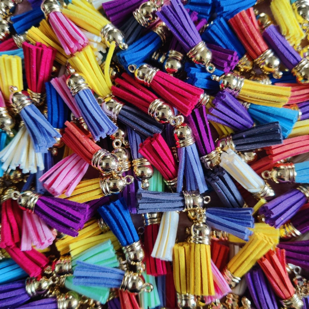 Faux Leather Tassels - Craft Embellishment
