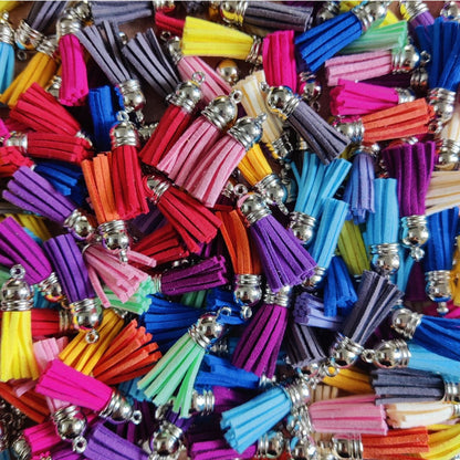 Faux Leather Tassels - Craft Embellishment