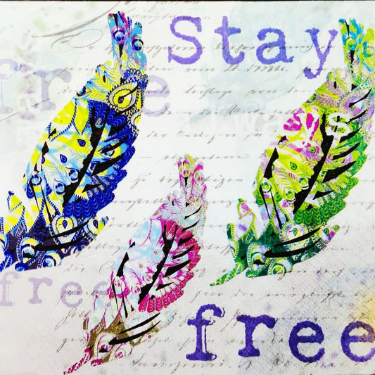 Feather quote ( German Napkins Tissues )