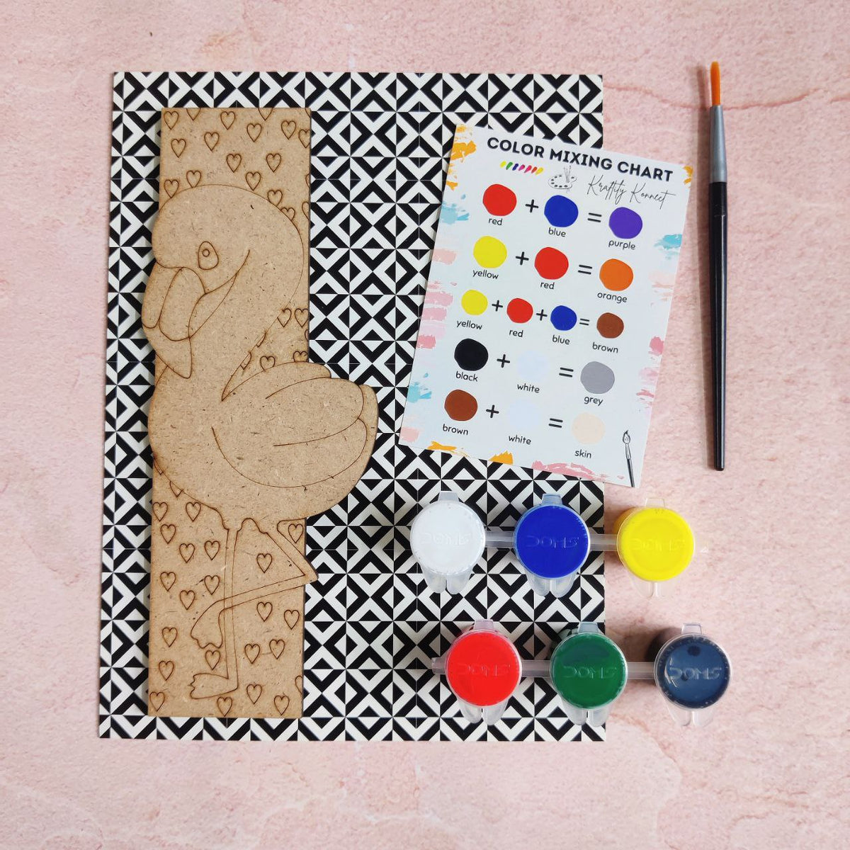 Flamingo (DIY Bookmark Kit - MDF)