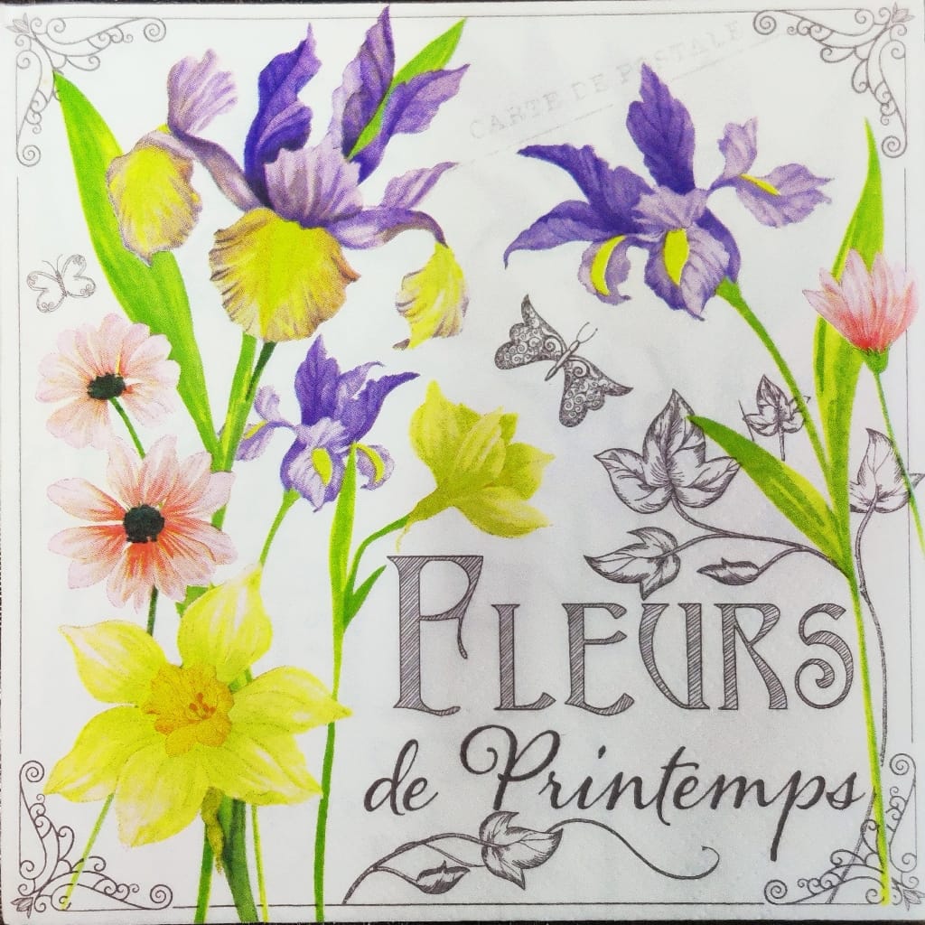 Fleurs de spring ( German Napkins Tissues )