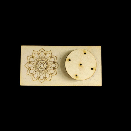 Floral (Agarbatti stand - Incense stick holder - MDF) DIY Festive