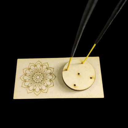 Floral (Agarbatti stand - Incense stick holder - MDF) DIY Festive