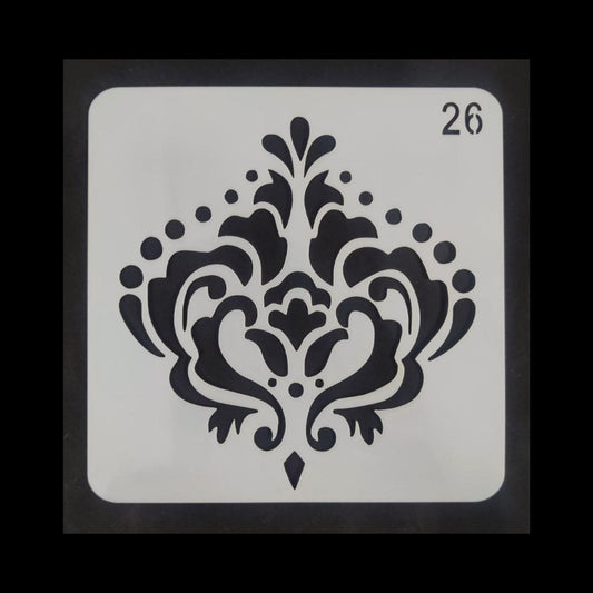 Floral Crown - 5x5 Acrylic Stencil