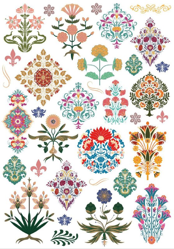 Floral Embroidery Flourish (Instant Transfer Sheet)
