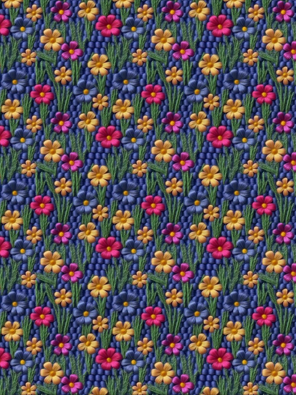 Floral Embroidery (Instant Transfer Sheet)