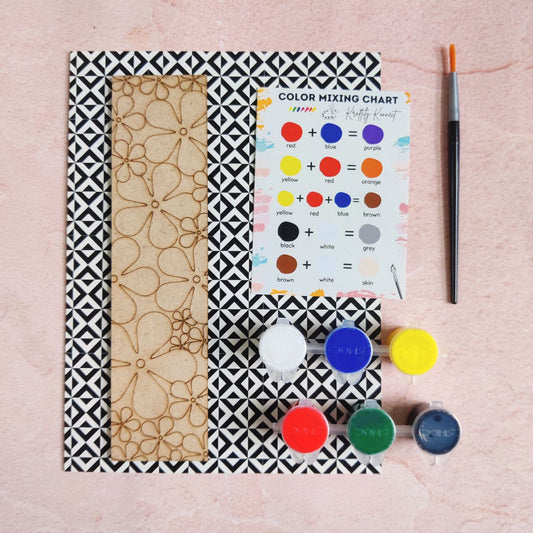 Floral Flowers (DIY Bookmark Kit - MDF)