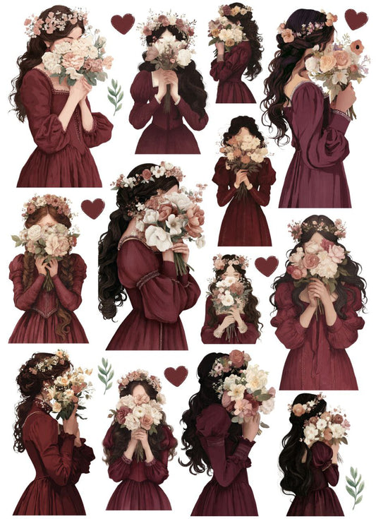 Floral Maiden Bloom (Instant Transfer Sheet)