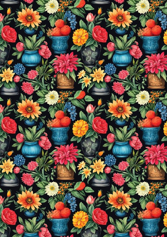Floral Paradise (Decoupage Paper)