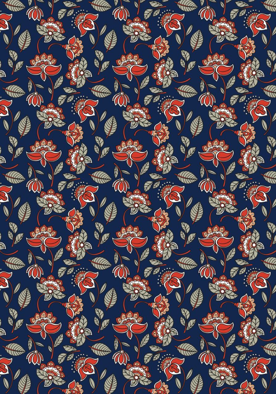 Floral Fabric Print   ( Instant Transfer Sheets )