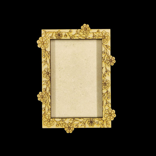 Floral Stalker (MDF Fridge Magnet Frame - Folk Art)