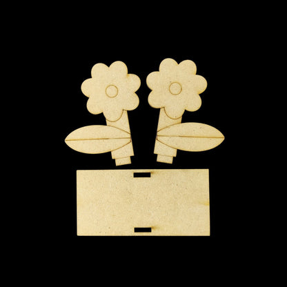 Wild Periwinkles - Earring Base (MDF)