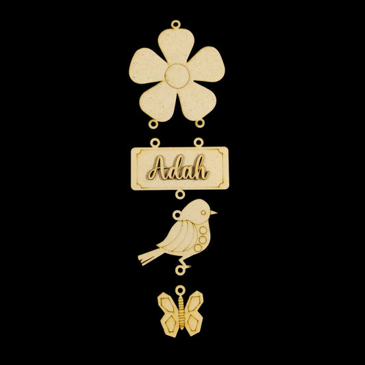 Floral garden ( Wall Danglers ) Personalised