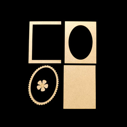 Wild Periwinkles - Earring Base (MDF)