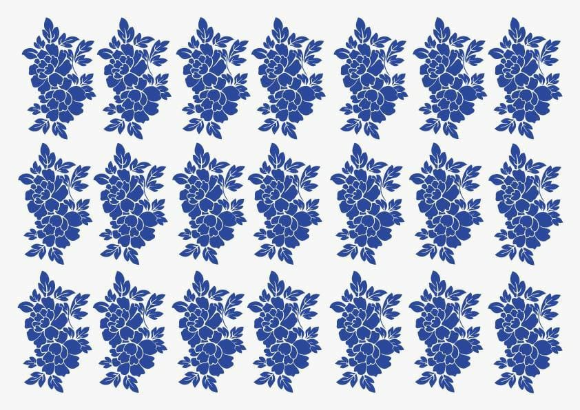 Floral Porcelain ( Instant Transfer Sheets )