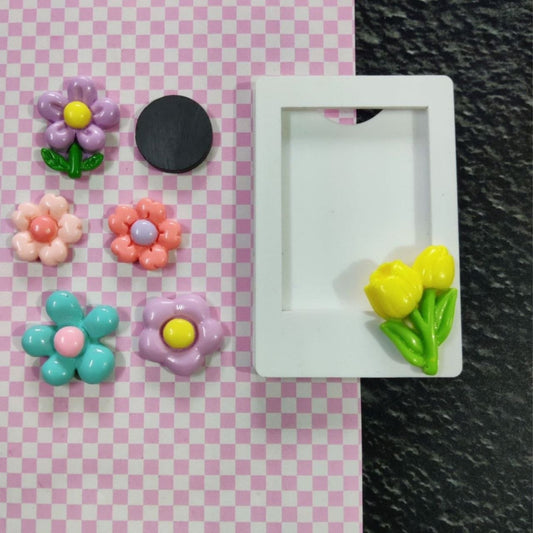 Flower - Mini Acrylic Photo Frame Fridge Magnet Kit