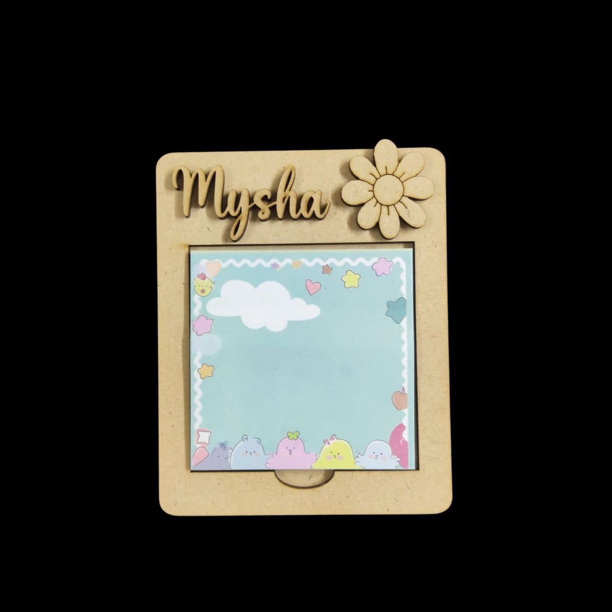 Post It Holder - Personalised (MDF Lasercut)