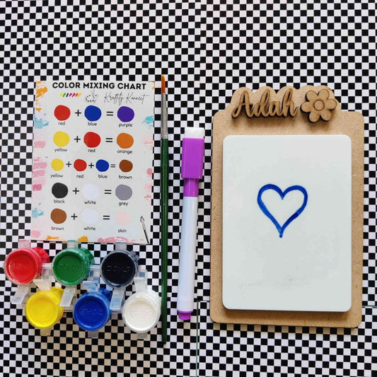 Flower - Personalised Name Whiteboard DIY Kit