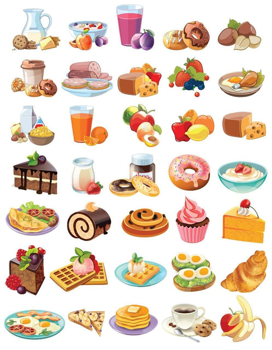 Food Items ( Instant Transfer Sheets )