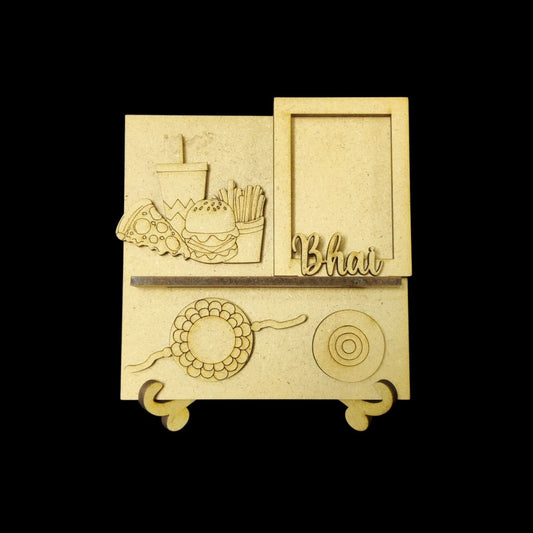 Foodie Bhai - Miniature Photo Fridge Magnet Base & Desk Stand - MDF