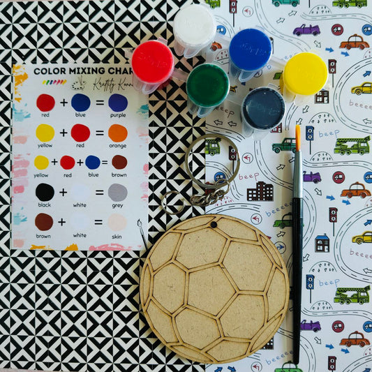 Football (DIY Keychain Kit For Kids - MDF)