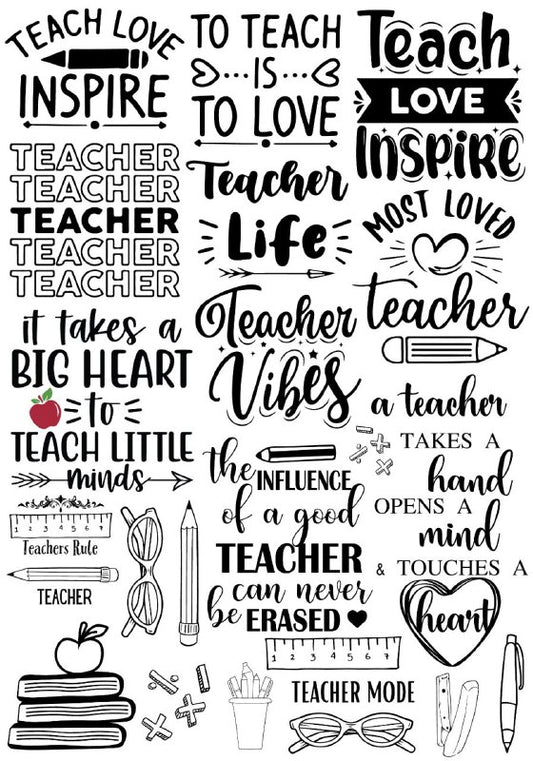 The Teacher (Instant Transfer Sheet)