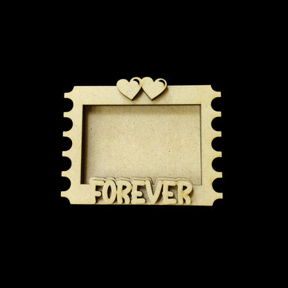 Forever Hearts - Photo Frame Fridge Magnet MDF Base - Valentine's