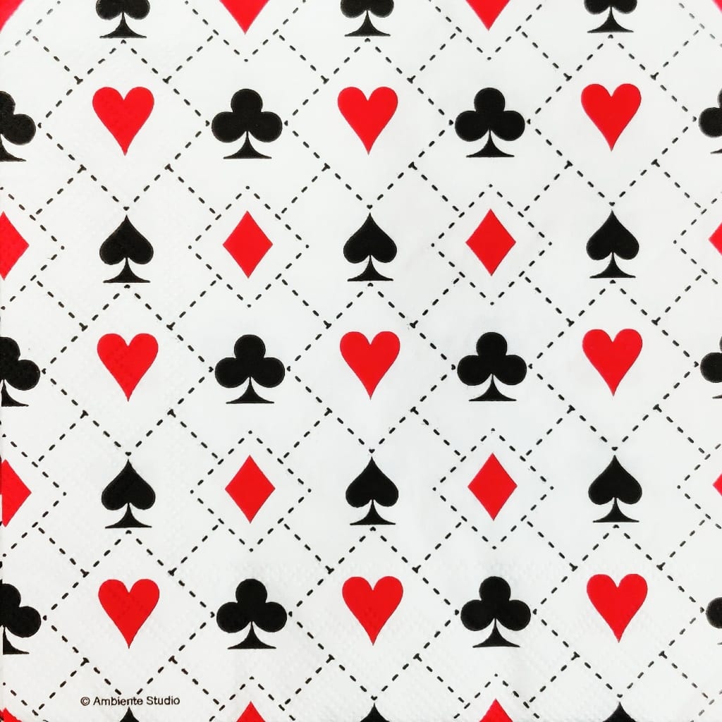 Four Suits ( cards ) ( German Napkins Tissues )