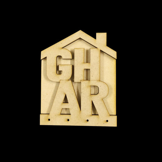 GHAR (MDF Keyholder With Embellishments)