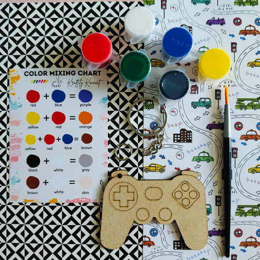Game Joystick (DIY Keychain Kit For Kids - MDF)