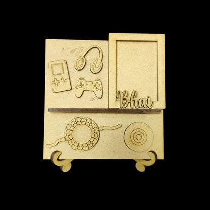 Gamer Bhai - Miniature Photo Fridge Magnet Base & Desk Stand - MDF