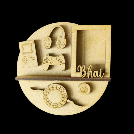 Gamer Bhai - Miniature Photo Fridge Magnet Base (MDF)
