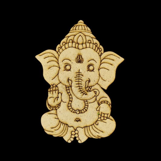 Ganesha 1 - MDF Premarked Base - Festive Collection India