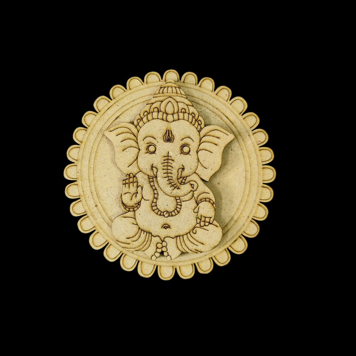 Ganesha 2 - Fridge Magnet Base Layered Premarked Base - MDF