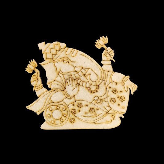 Ganesha - Festive (MDF Premarked cutout) 1