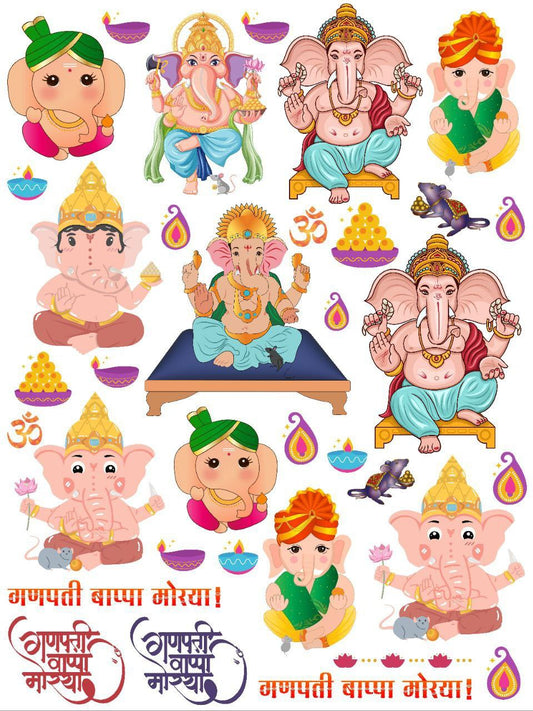 Ganesha - Festive mix (Instant Transfer Sheet)