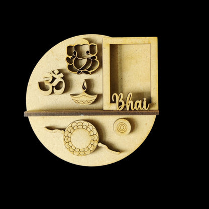 Sanskari Bhai - Miniature Photo Fridge Magnet Base (MDF)