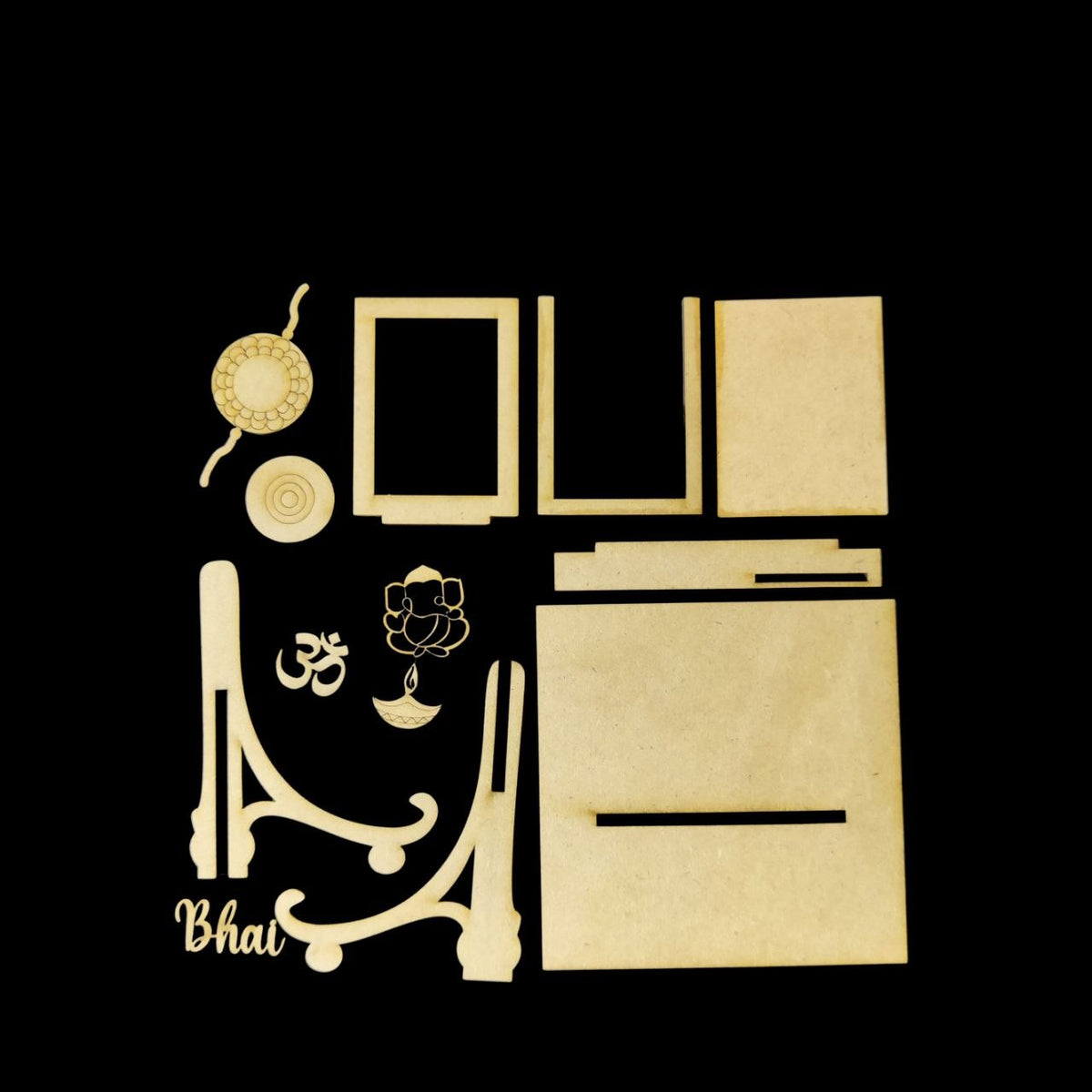 Sanskari Bhai - Miniature Photo Fridge Magnet Base & Desk Stand - MDF