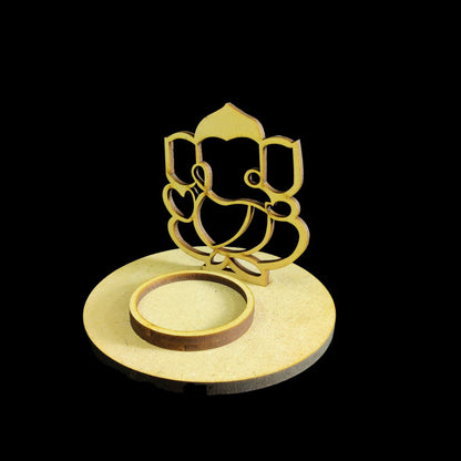 Ganesha - Shadow Tealight Holder (Festive MDF) Diwali