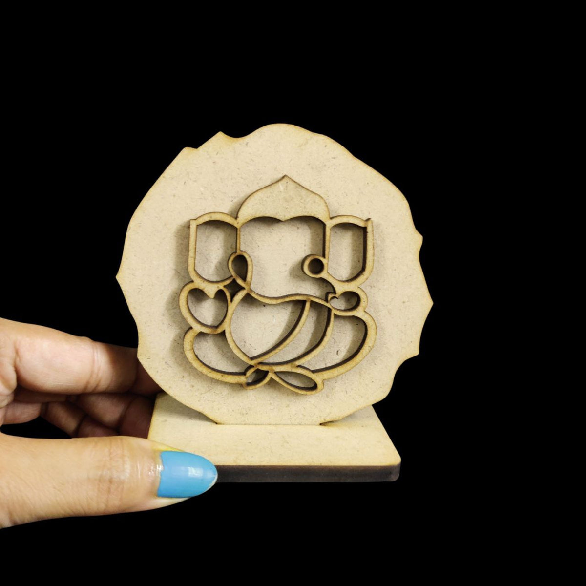 Ganpati - 1 (Desk - Car Dashboard Stand - MDF) Diy Festive