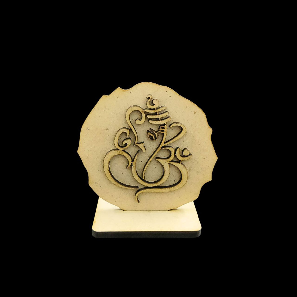 Ganpati (Desk - Car Dashboard Stand - MDF) Diy Festive